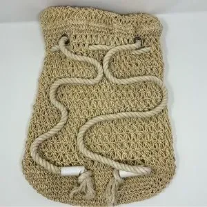Disney x Junk Food Raffia Straw Drawstring Backpack Junk Food Clothing | Bags | Disney Mickey Mouse Raffia Straw  main image 2